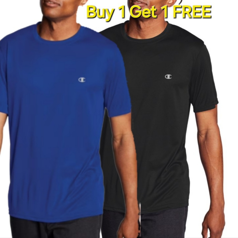 Champion Performance 2️⃣ Double Dry Shirts Unisex Navy/Blk Size L New NWT